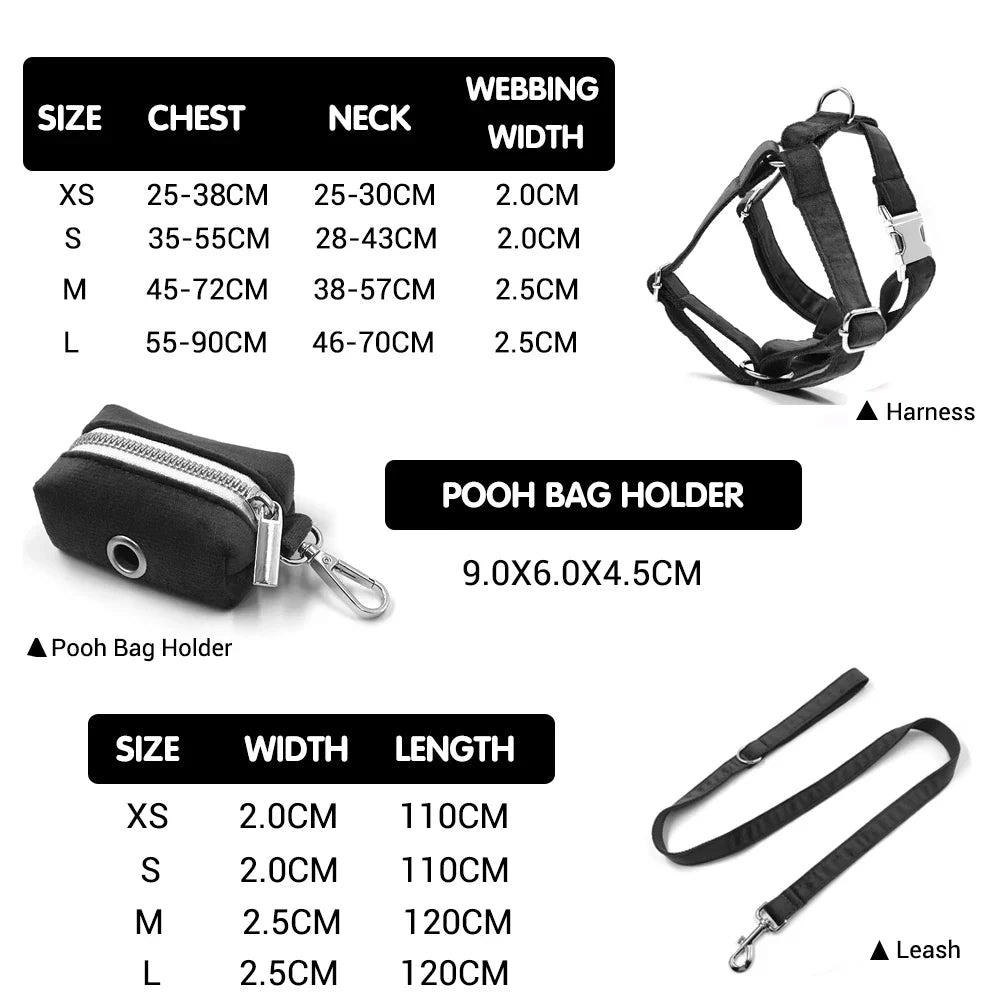 Brown Corduroy Dog Harness and Leash Set - MyPetDollar.com