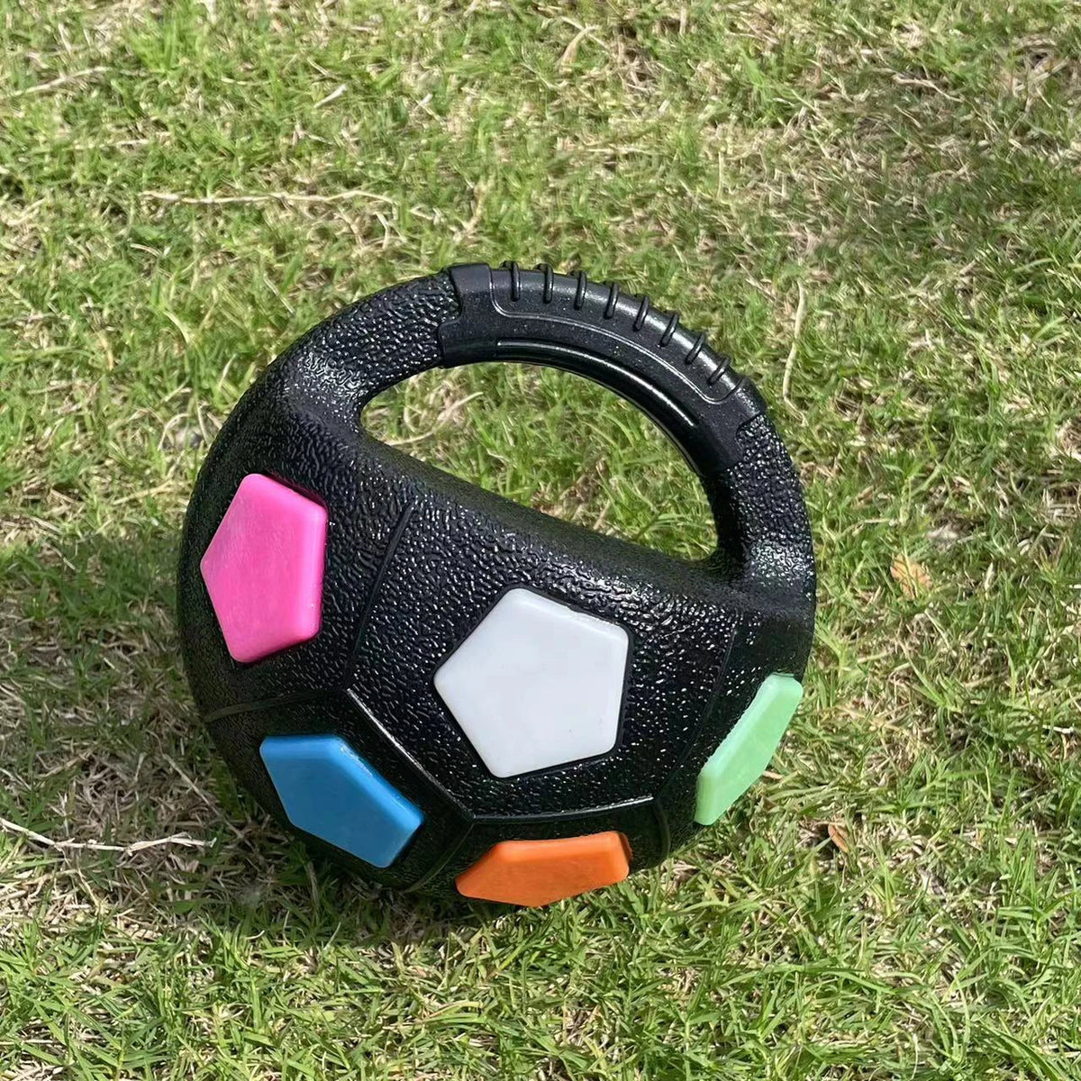 Durable Football Tennis Ball Shaped Dog Toys – 2 Colors