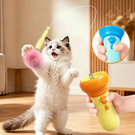 One‑Key Launch Electric Cat Teaser Toy - MyPetDollar.com