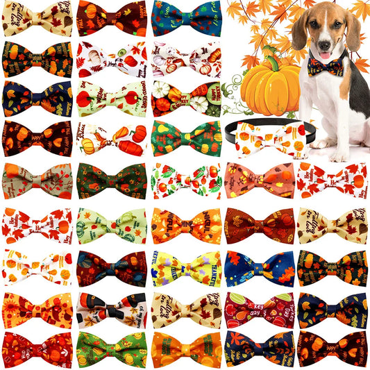50PCS Movable Dog Bowtie For Thanksgiving - MyPetDollar.com