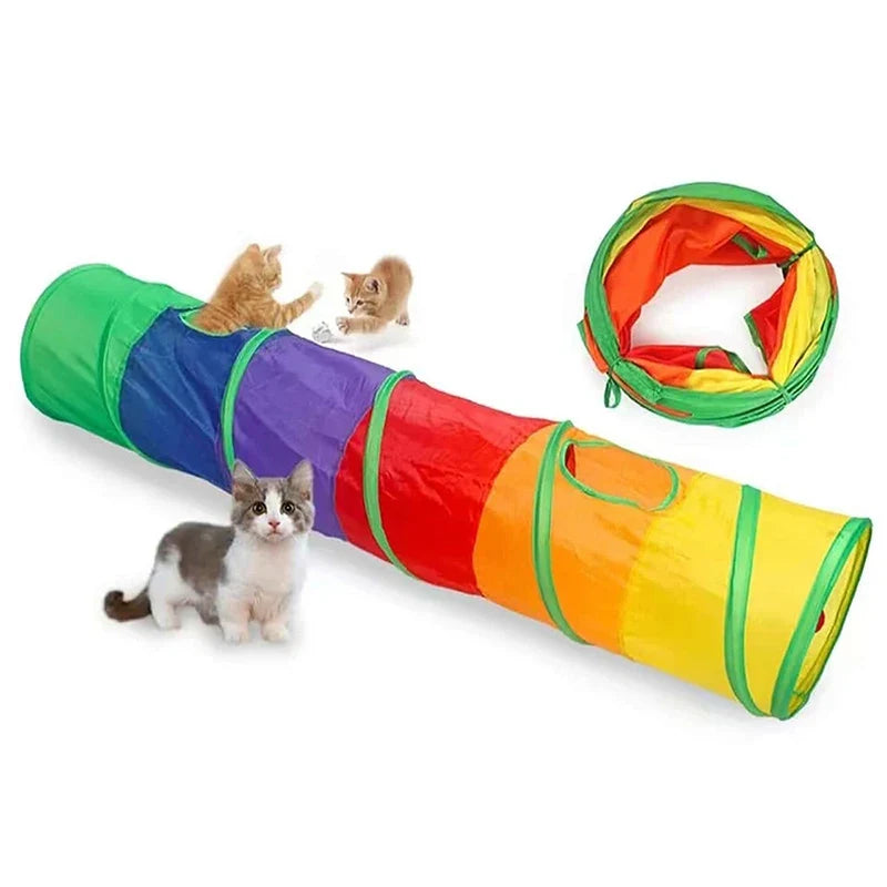 Cat Tunnel Foldable Cat Tunnel Pet Supplies - MyPetDollar.com