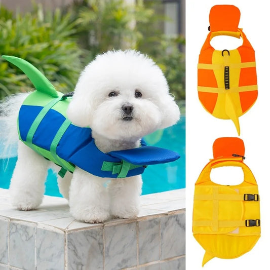 Shark Shape Dog Life Vest Adjustable High - MyPetDollar.com