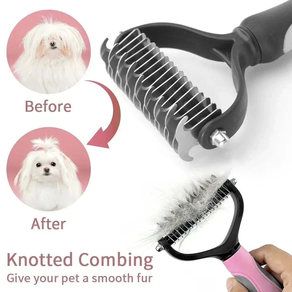 Cat Hair Removal Comb Dog Hair Removal Brush - MyPetDollar.com