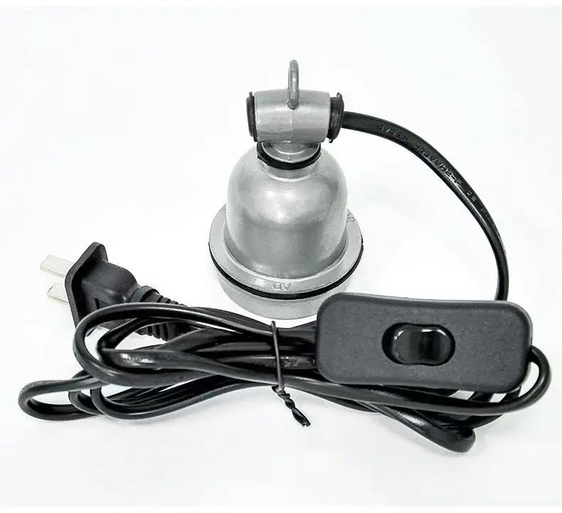 E27 Pet Reptile Heating Lamp Holder & Power Cord Control – 2 Colors
