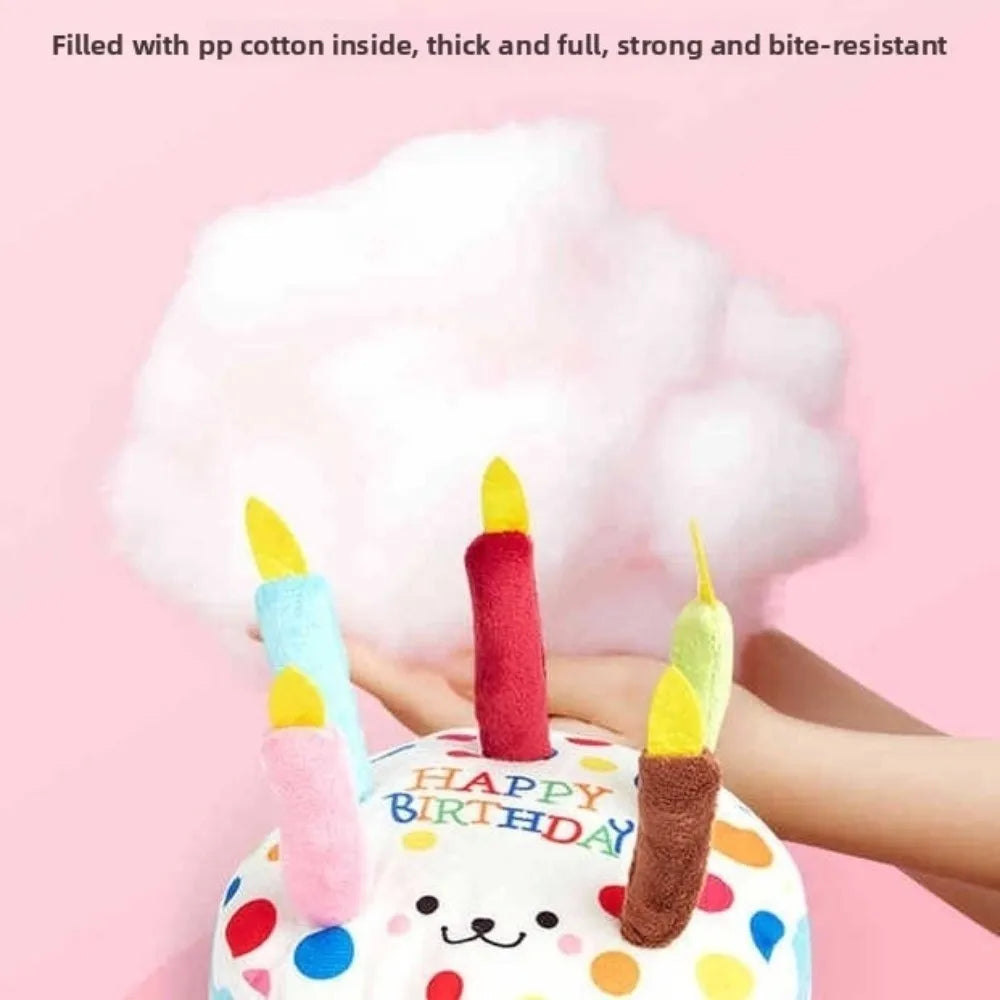 New Birthday Cake Dog Toys Interactive Bite - MyPetDollar.com