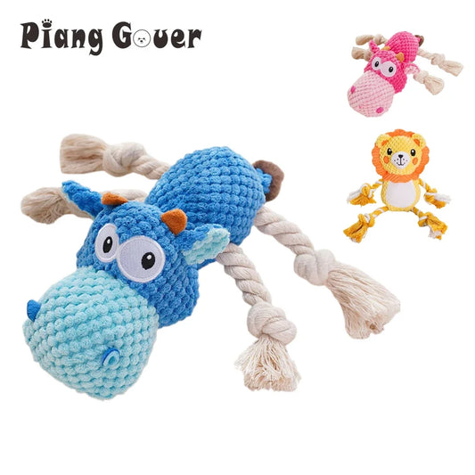 Hippopotamus Dog Squeaky Pet Toys for Medium - MyPetDollar.com