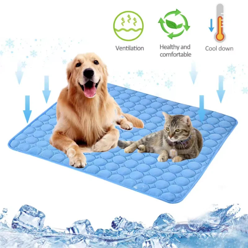Extra Large Dog Cooling Mat Summer Pet Cold - MyPetDollar.com