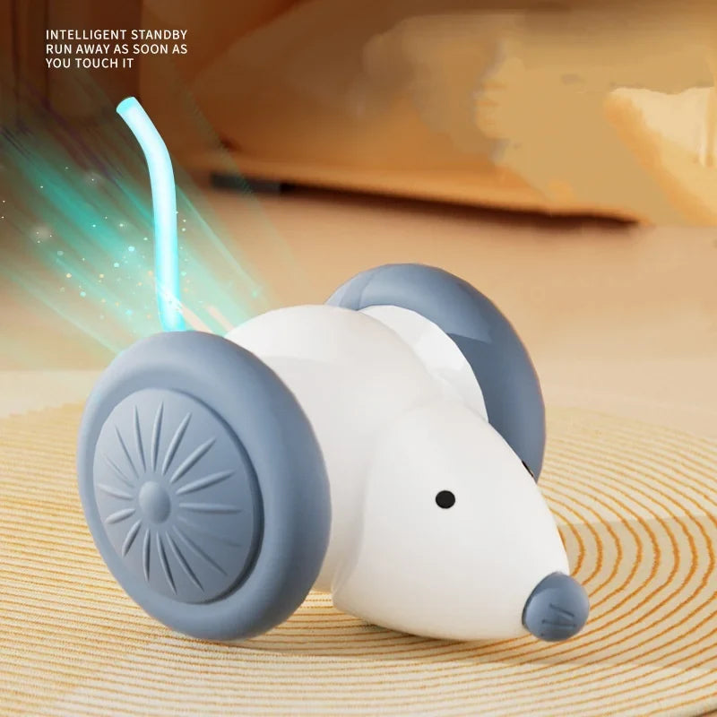 Smart Interactive Cat Toy USB Rechargeable Rotating Feather
