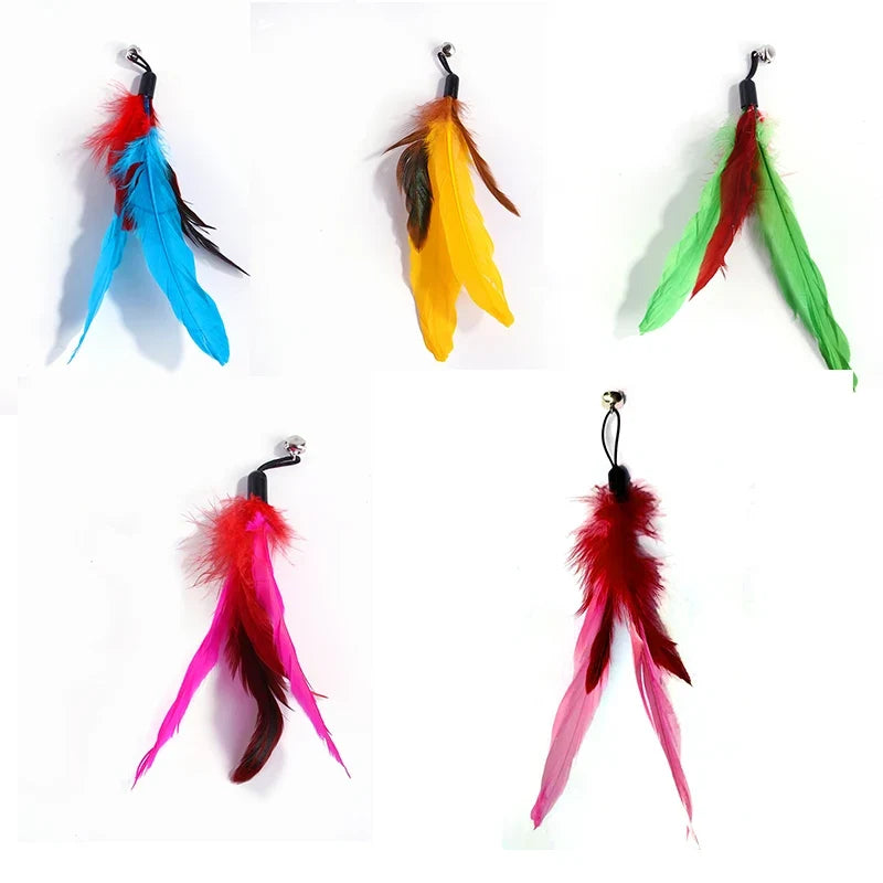 Cat Feather Toy Accessories False Mouse Worm - MyPetDollar.com