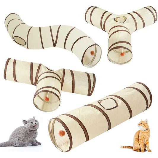 Polyester+Steel Wire Cat Tunnel Tube - MyPetDollar.com