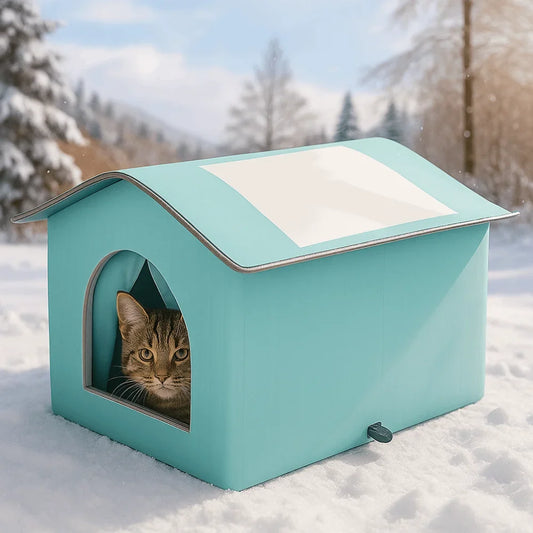 Portable Waterproof Insulated Cat House - MyPetDollar.com
