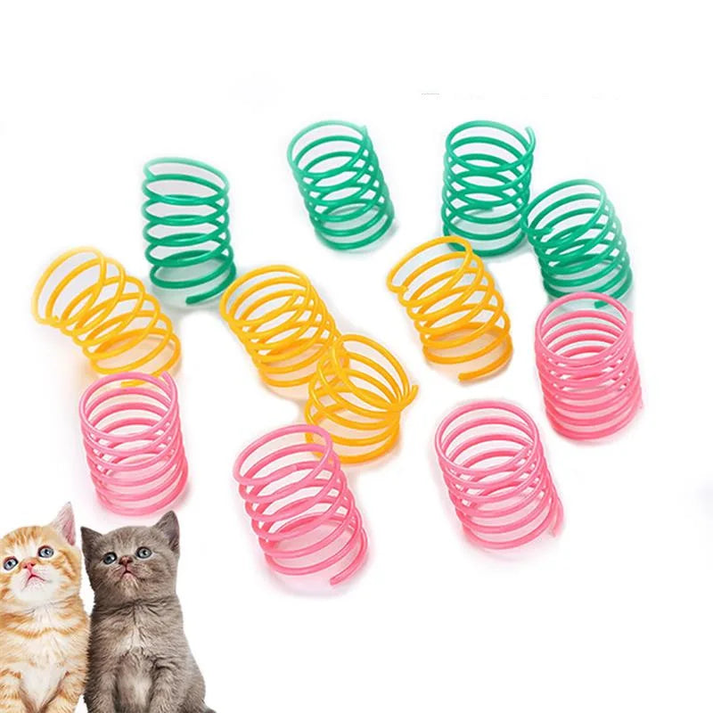 Funny Spring Cat Toy Colorful Coil Spiral - MyPetDollar.com
