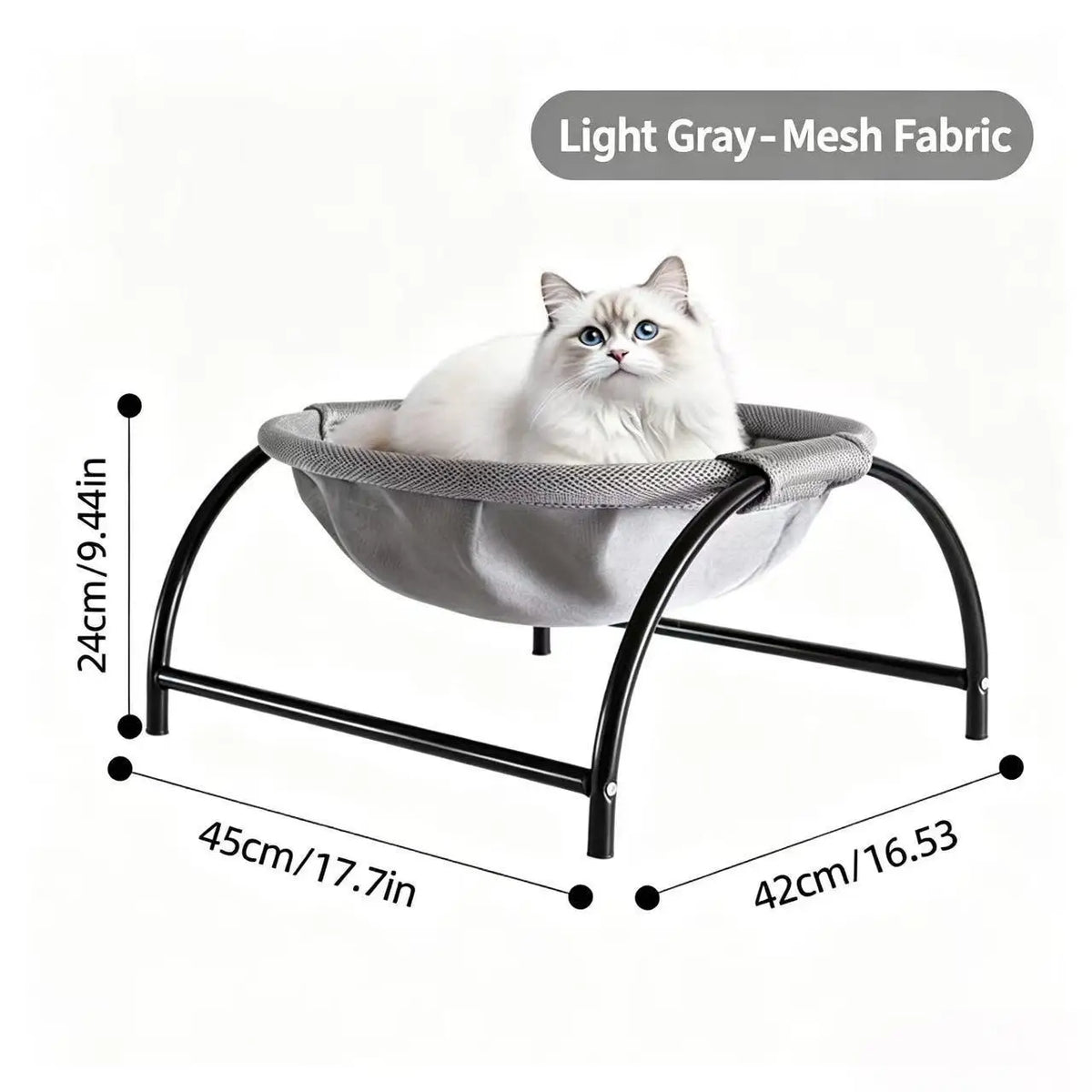 Elevated Cat Hammock Bed Breathable Mesh Pet - MyPetDollar.com