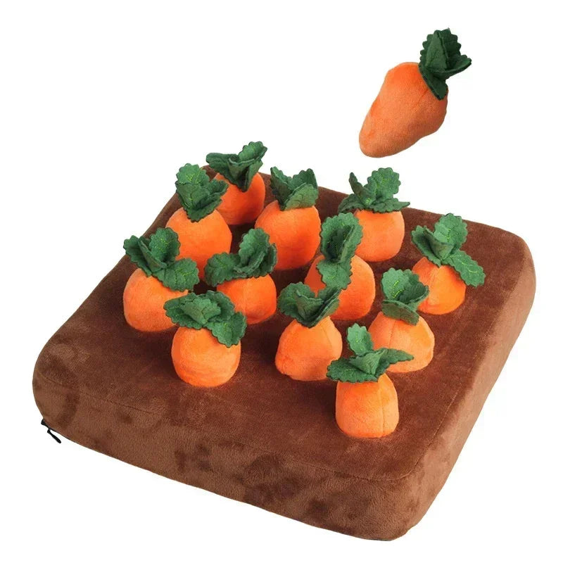 Dog Toys Snuffle Pad for Pet Plush Carrot