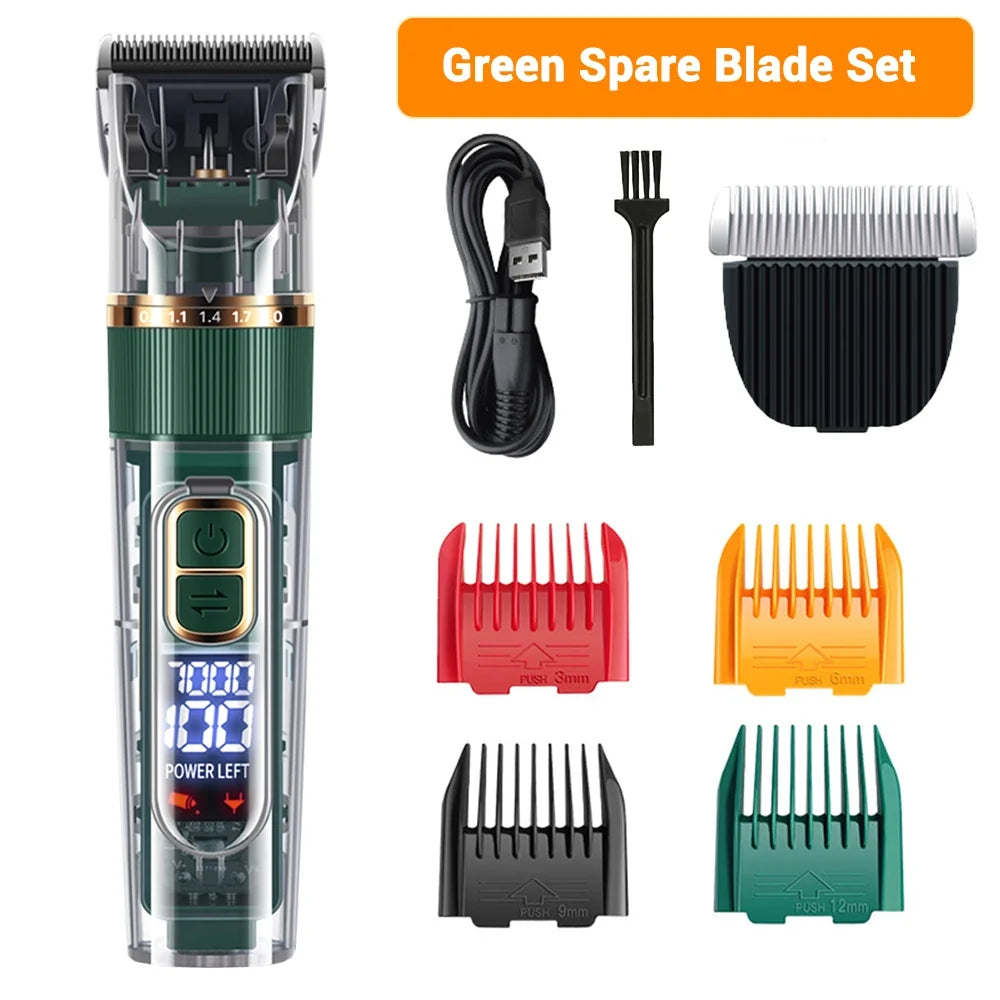 Electric Pet Grooming Clipper with Smart Display Three Speed, Waterproof