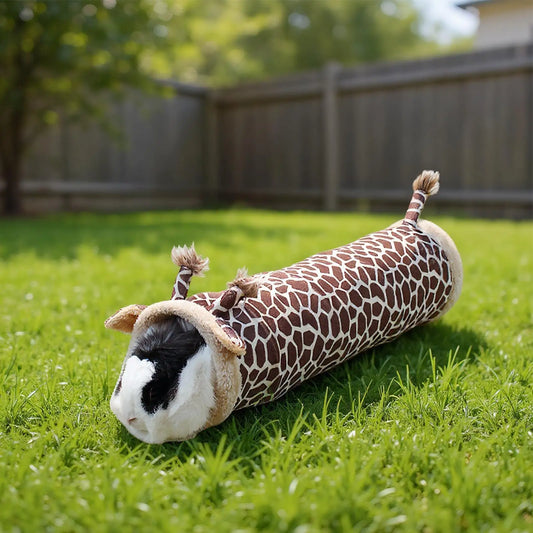 Bunny Tunnel Giraffe Design Resting Cave - MyPetDollar.com