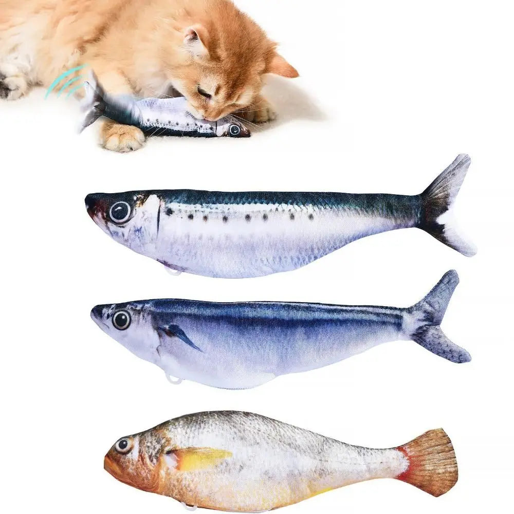 1/3Pcs Wagging Tail Electric Simulation Fish - MyPetDollar.com