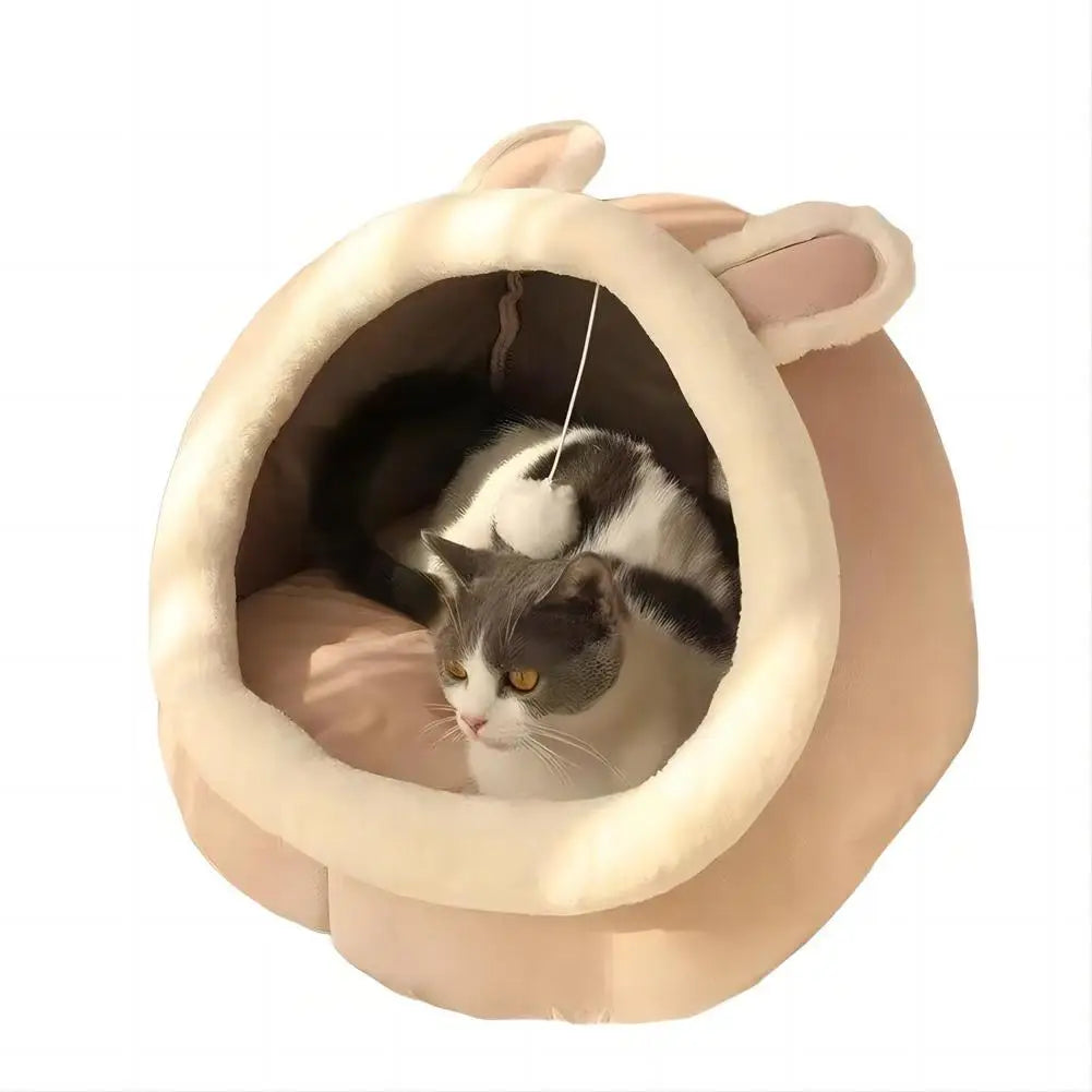 Warm Winter Cute and Soft Cat House Super Bed