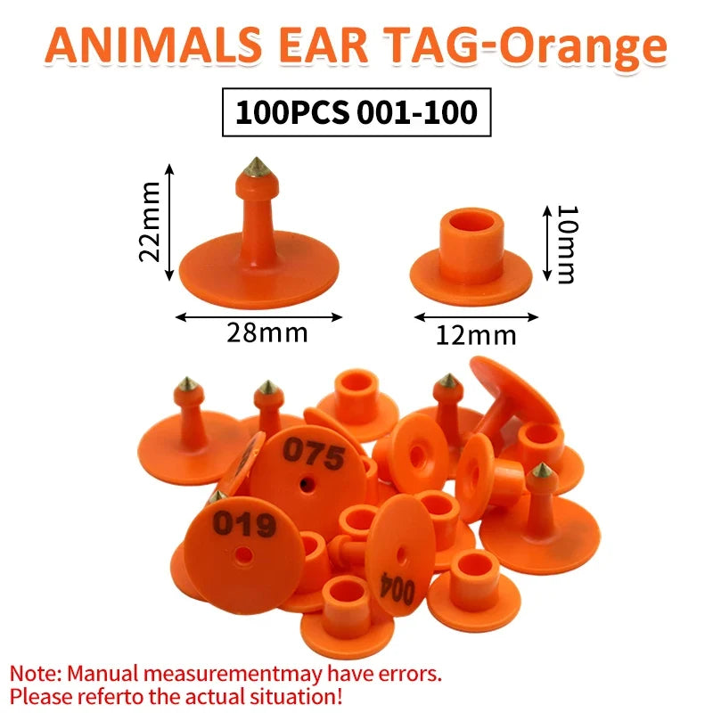Defense Shedding Pig Ear Tag with Animal Code Sheep – 4 Colors