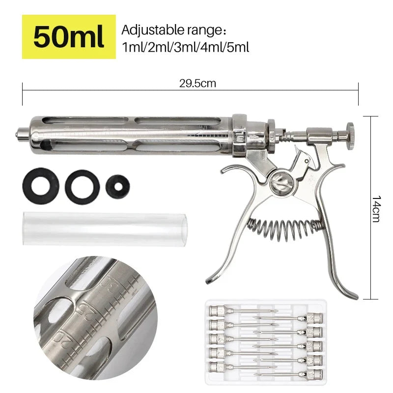 10 20 30 50ml Automatic Continuous Syringe – Livestock Health & Vet Tools