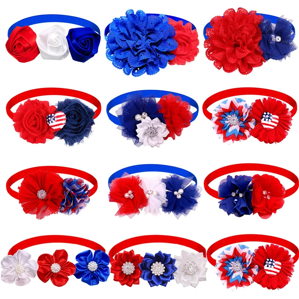 20/50pcs Dog Flower Dog Bow Tie For Dogs - MyPetDollar.com