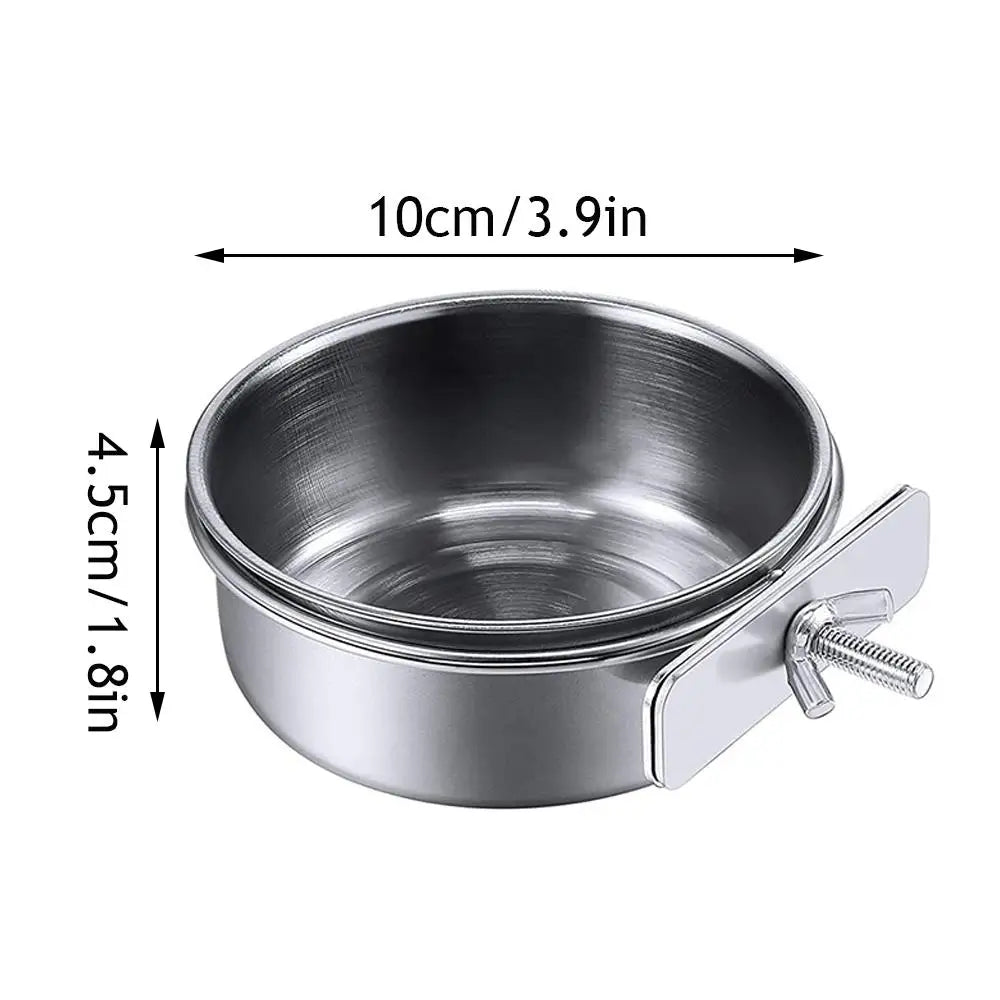 Stainless Steel Bird Bowls – 4 Colors