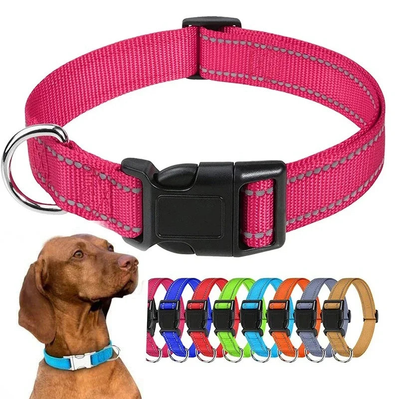 Reflective Dog Collar Strap with Adjustable - MyPetDollar.com