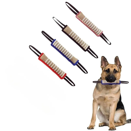 Tug Toy for Dogs Jute with 2 Strong Handles - MyPetDollar.com