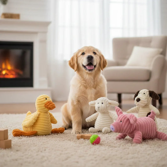 Pet Dogs Plush Animal Chewing Toy - MyPetDollar.com