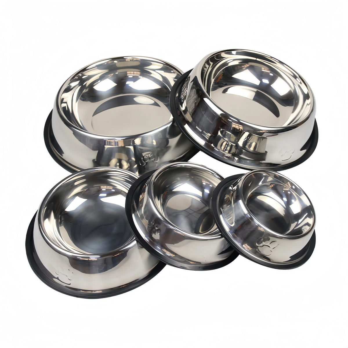 Pet Dog Cat Stainless Steel Bowl Pet Feeding - MyPetDollar.com