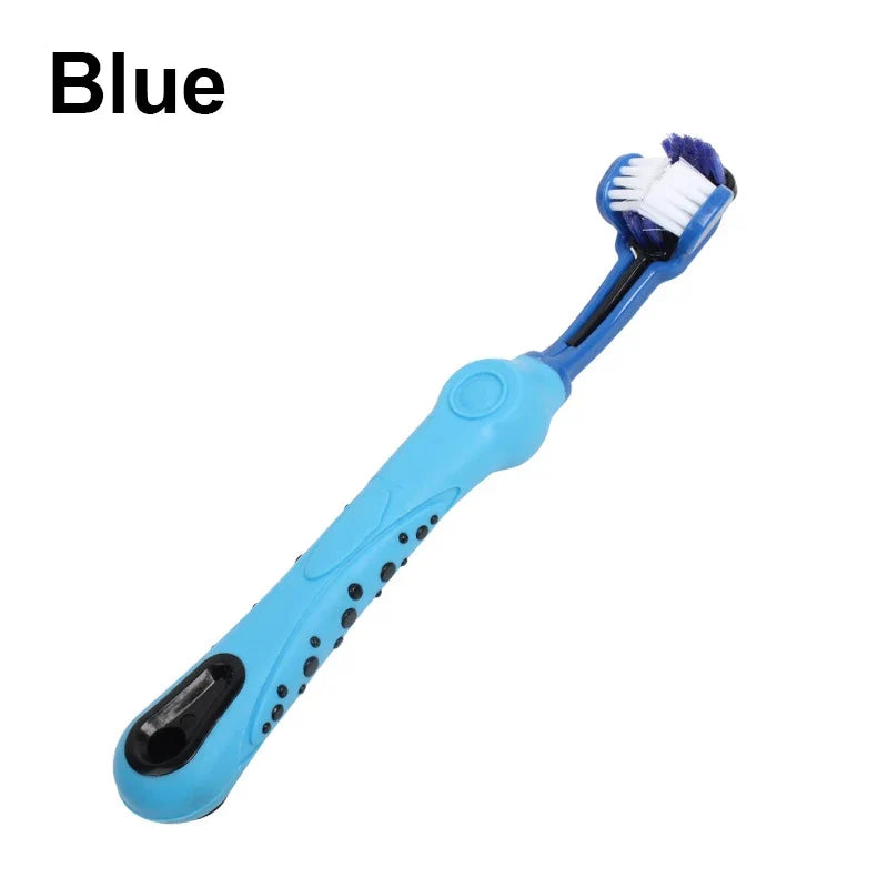 Three Sided Pet Toothbrush Multi-angle