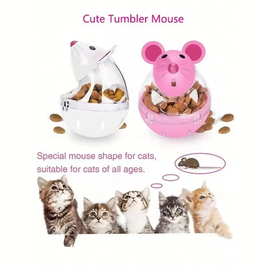 Interactive Cartoon Cat Toy Mouse Tumbler - MyPetDollar.com