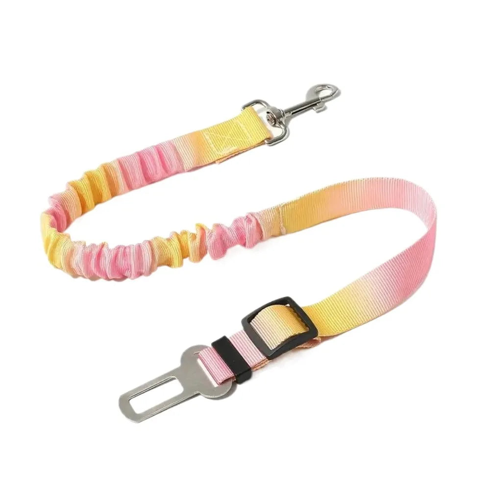 Dog Seat Belt Car Safety Buckle Telescopic Safe Gradient Tie, Non-Slip