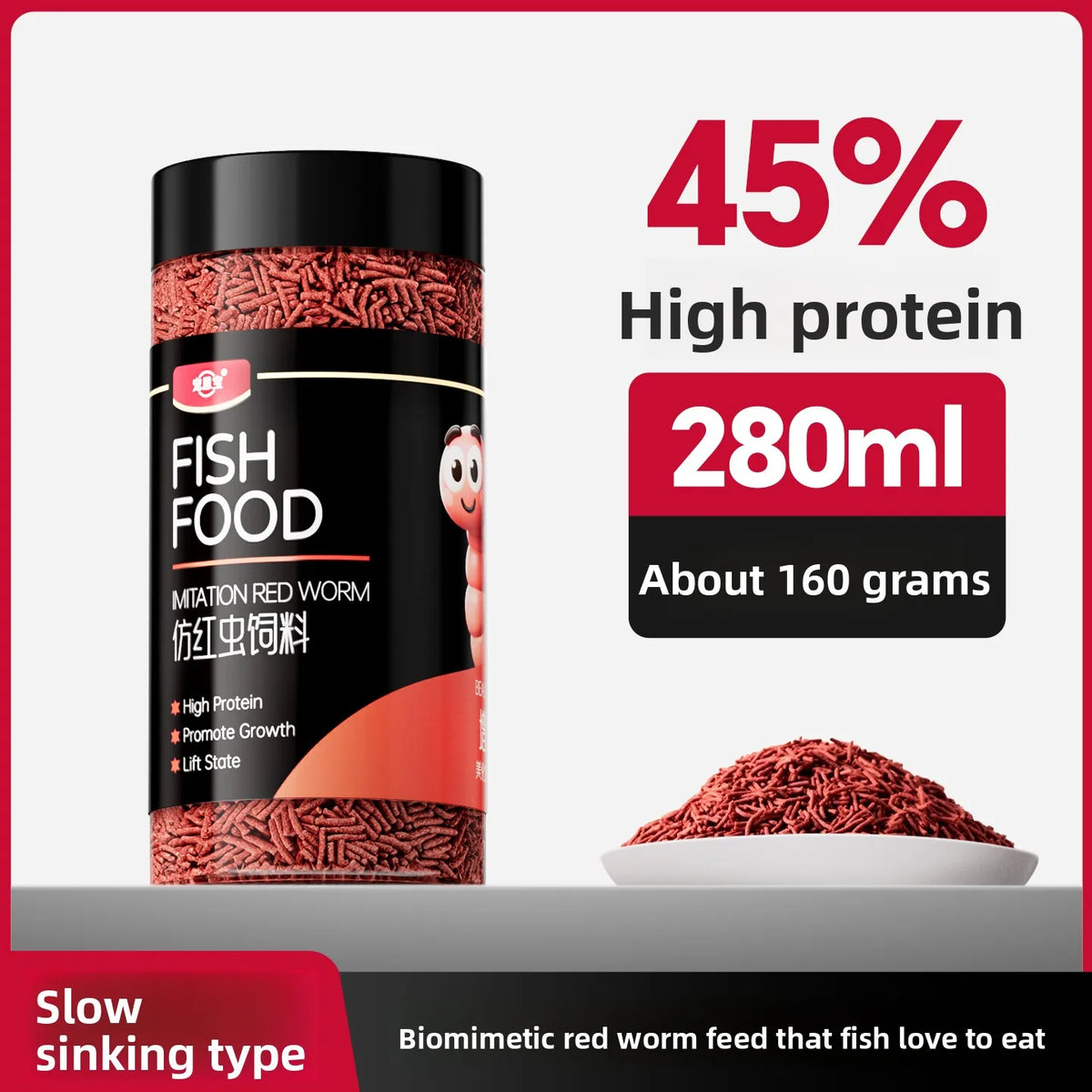 Paintpet Bio-mimetic Bloodworm Fish Food – 3 Colors