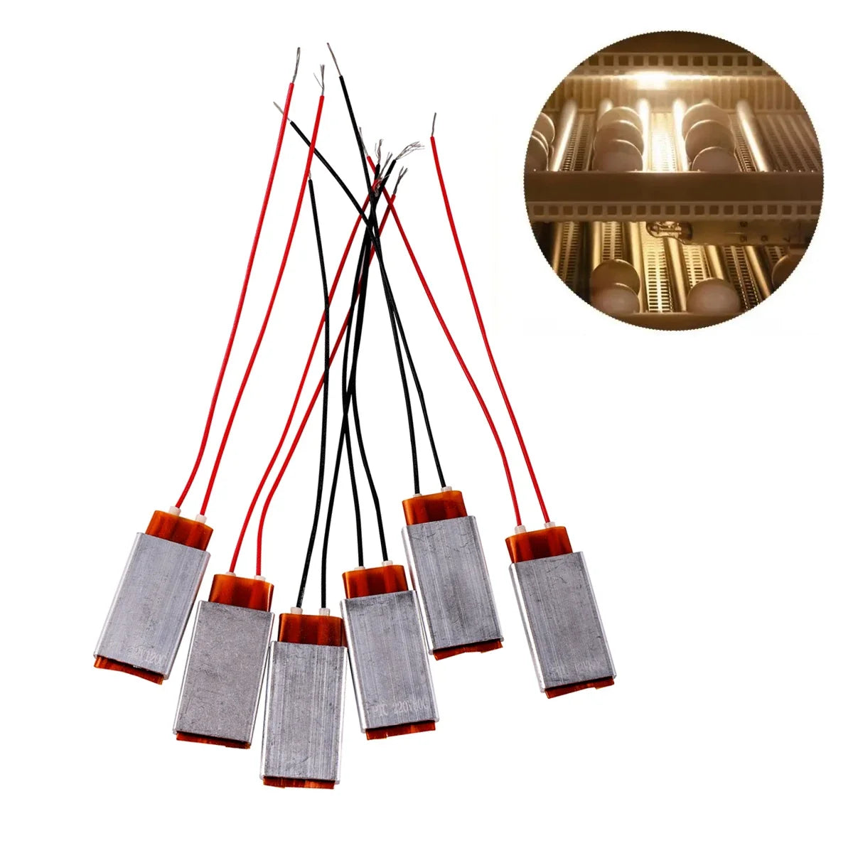 2Pcs PTC Heating Element 220V/12V 0-220 - MyPetDollar.com
