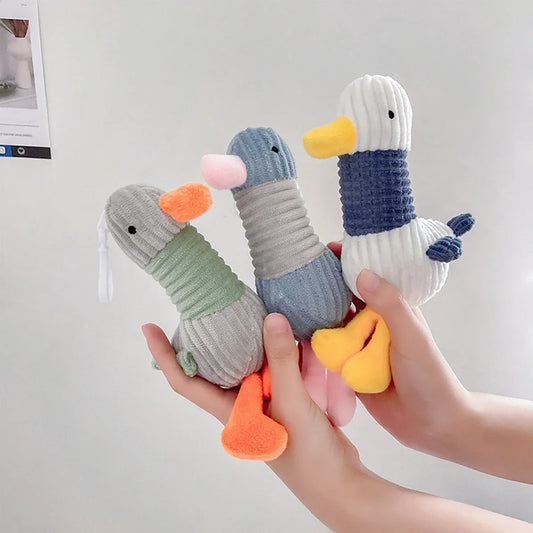 Cute fluffy duck design dog plush toy, soft - MyPetDollar.com