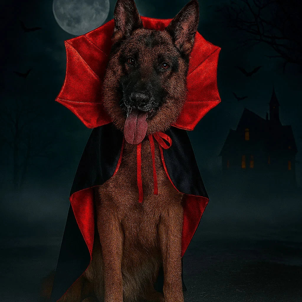 Halloween Pet Cape Costume with Bat Wings - MyPetDollar.com