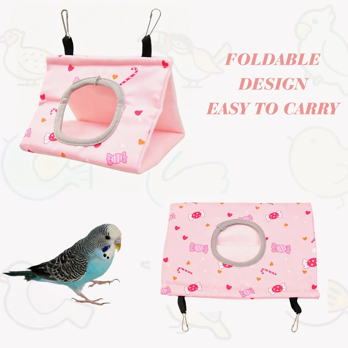 Hanging Bird Nest for Small Birds – Cozy - MyPetDollar.com