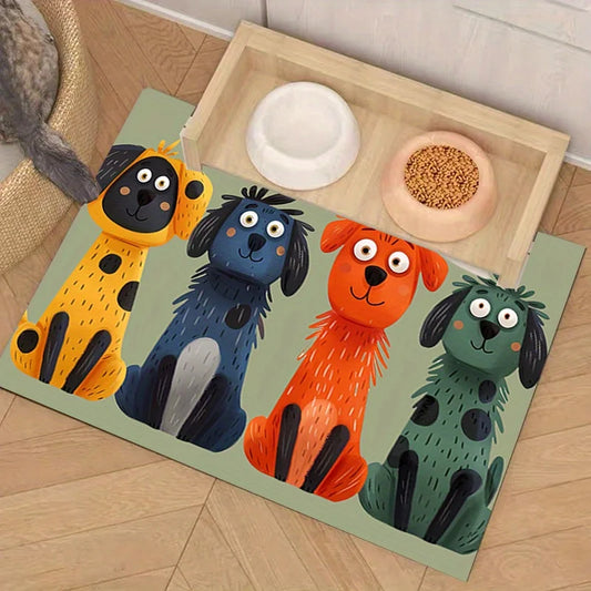 VIKAMA Cartoon Diatomaceous Earth Pet Mat - MyPetDollar.com
