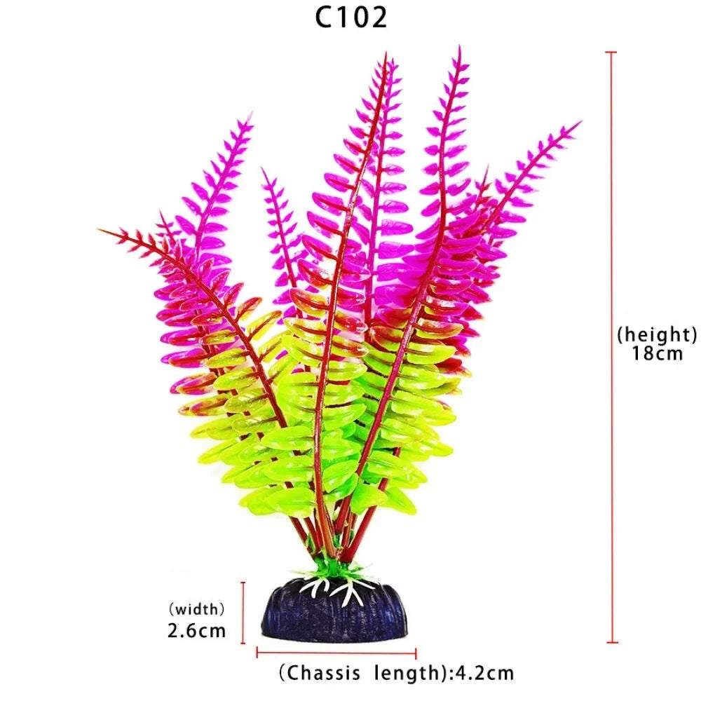 Artificial Plastic Aquarium Plants – 6 Colors