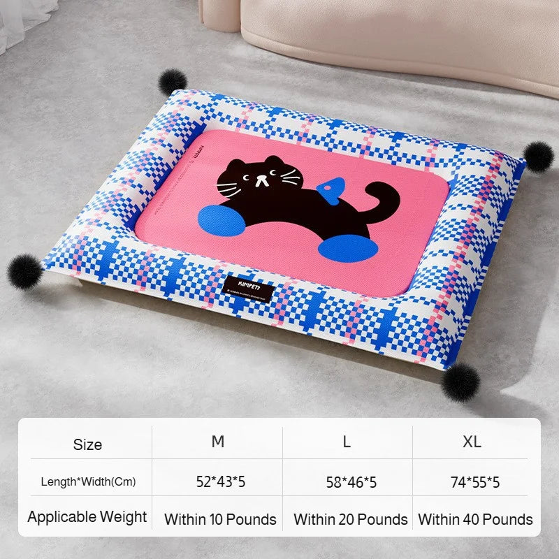 Pet Cooling Pad Double Sided Foldable Dog Bed