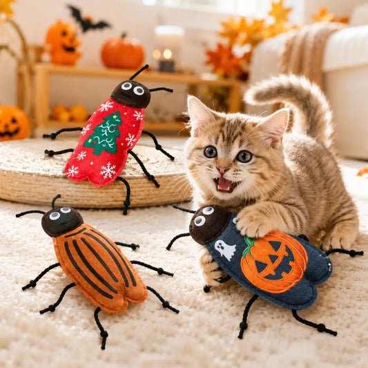 Interactive Soft Felt Material Imitation Cockroach Cat Insect Self