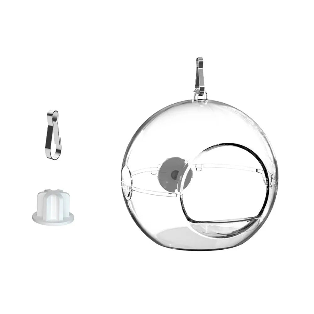 Spherical Transparent Bird Nest Hanging Bite - MyPetDollar.com