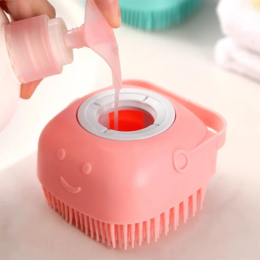 Pet Bathing Brush Soft Silicone Massager - MyPetDollar.com