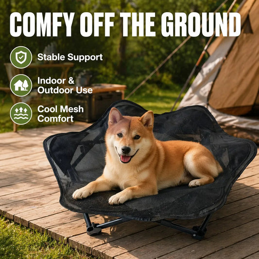 Folding dog bed, portable, removable, - MyPetDollar.com