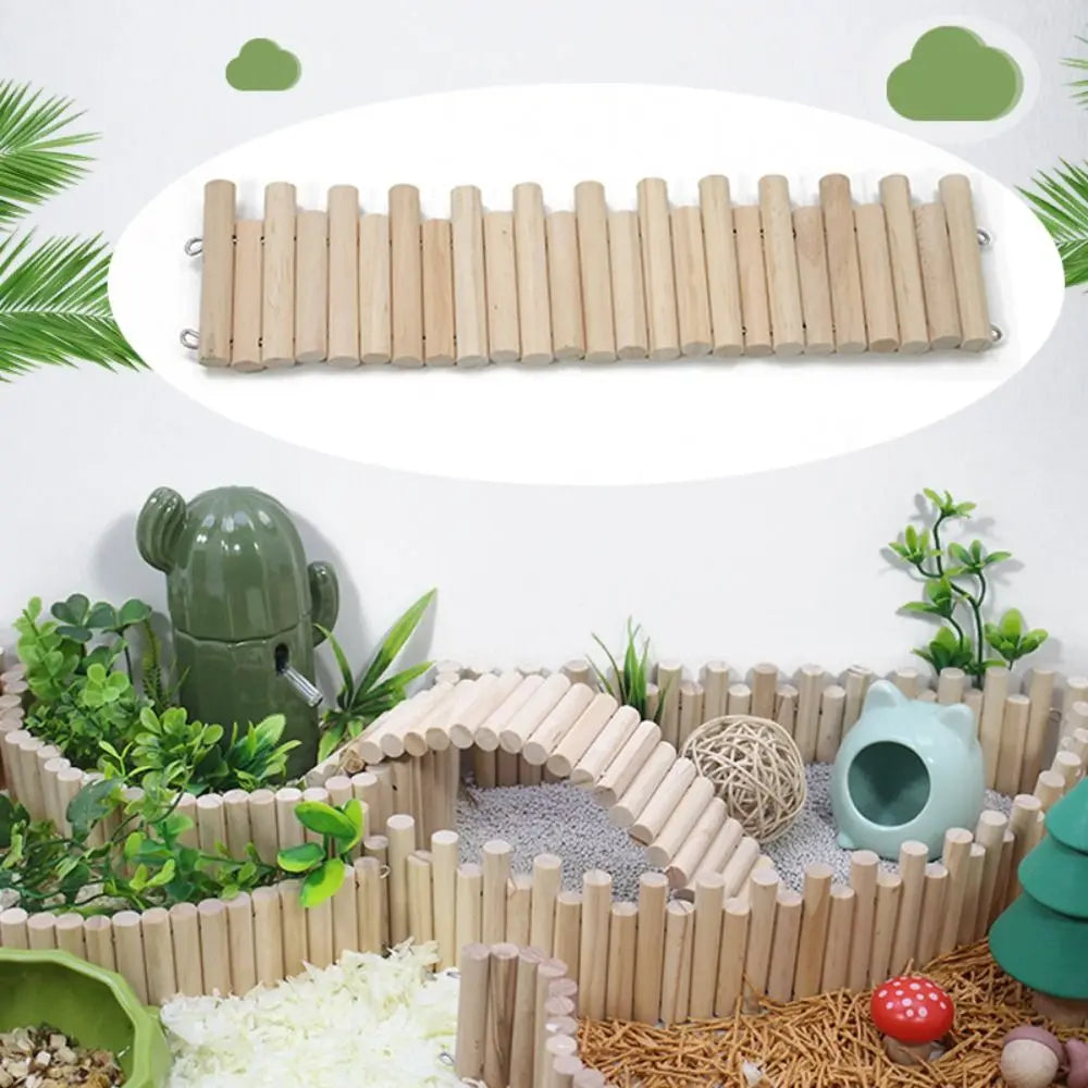 Bendable Hamster Climbing Ladder Wooden - MyPetDollar.com