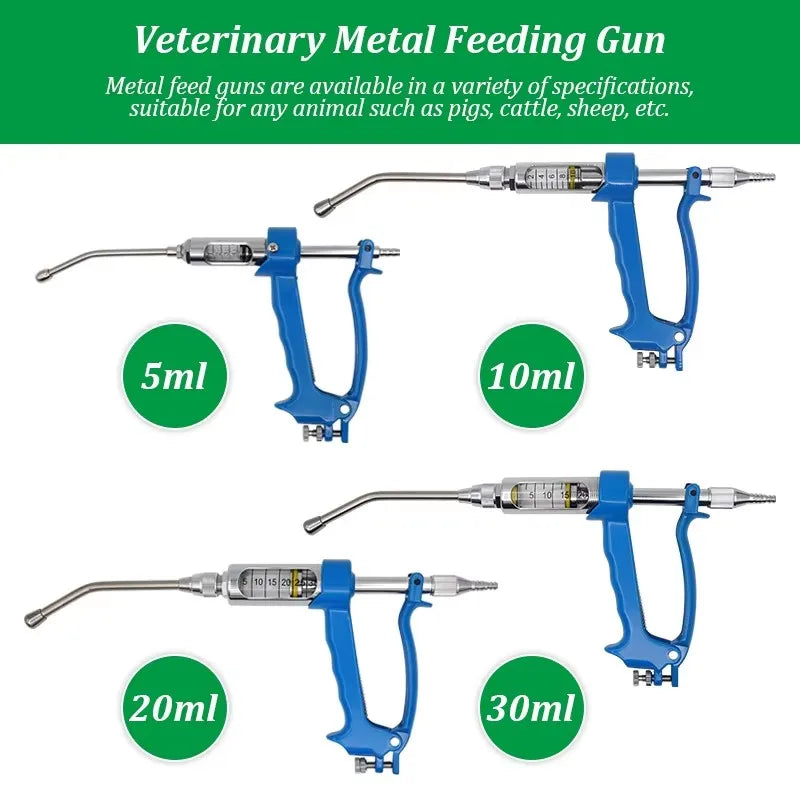 5ml 10ml 20ml 30ml Veterinary Metal Feeding - MyPetDollar.com