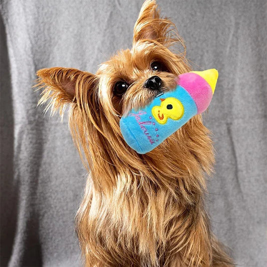 Puppy Dog Plush Squeaky Toys for Small - MyPetDollar.com