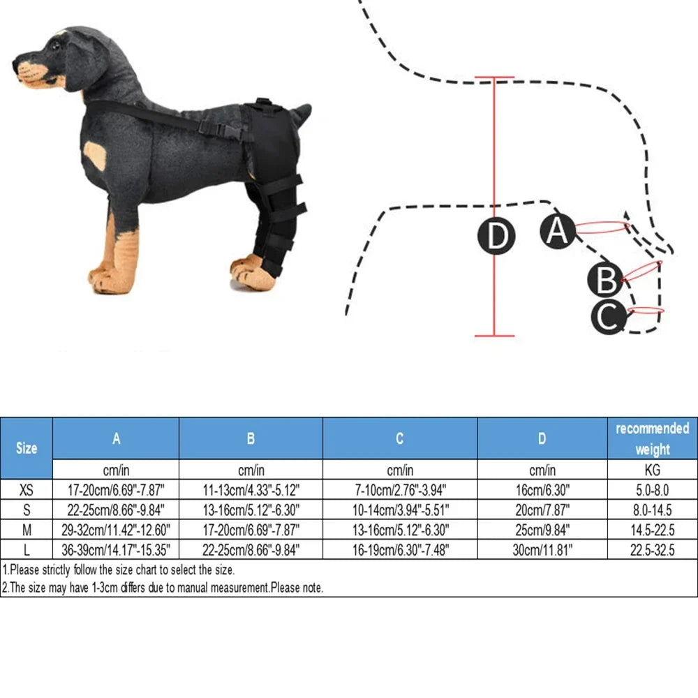 Pet Puppy Knee Pads Dog Back Leg Braces for - MyPetDollar.com