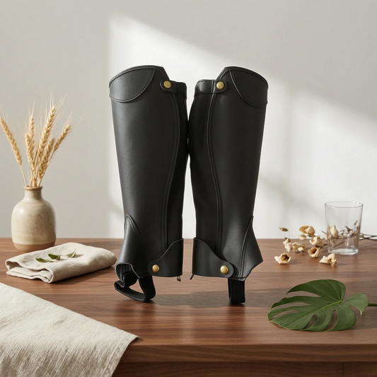 Half Chaps Fitted Riding Gaiters Legwear - MyPetDollar.com